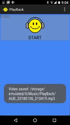 PlayBack android App screenshot 1